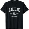 Lillie Louisiana LA Vintage Sportliches Design T-Shirt
