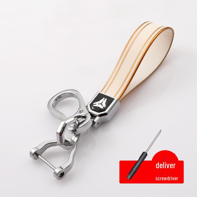 

Подвеска-брелок с логотипом автомобиля из ТПУ с золотой окантовкой - креативный подарок