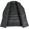 Autumn and winter men's double-sided cashmere coat high-end business casual mid-length lapel down warm woolen coat