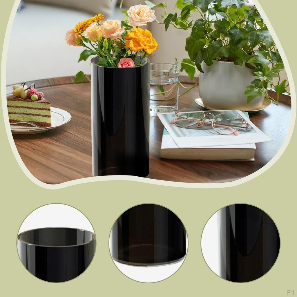 Cylindrical Vase for Plants, Ideal Home Decor Or As A Gift. Decorative Standing Planter