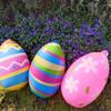 PVC Material Easter Party Decoration Heavy-Duty Plastic Inflatable Easter Egg  Children Favor