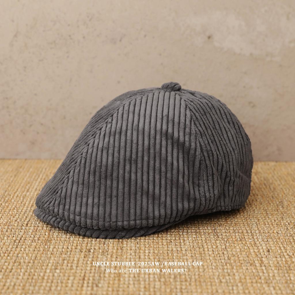 Cappello Newsboy in Velluto a Coste Stile Giapponese Retrò Versatile e Artistico per Uomini e Donne Un Piccolo Cappello da Pittore che Valorizza il Viso