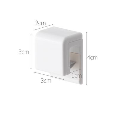 Bathroom Toothpaste Clip Cleanser Clip Self-Adhesive White Clip