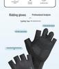 Unisex Half-Finger Cycling Gloves: Non-Slip, Shock-Absorbent, Sun-Protective, Ideal for Mountain and Road Biking.
