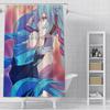 Anime Girl H-HatsuneS M-Miku Shower Curtain Waterproof Polyester Fabric Paint Bath Curtain Home Bathroom Decor Curtain With Hook