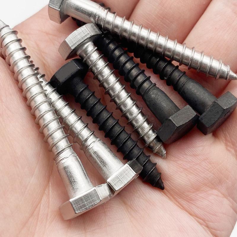 304 Stainless Steel Black Hex Head Self-Tapping Wood Screw