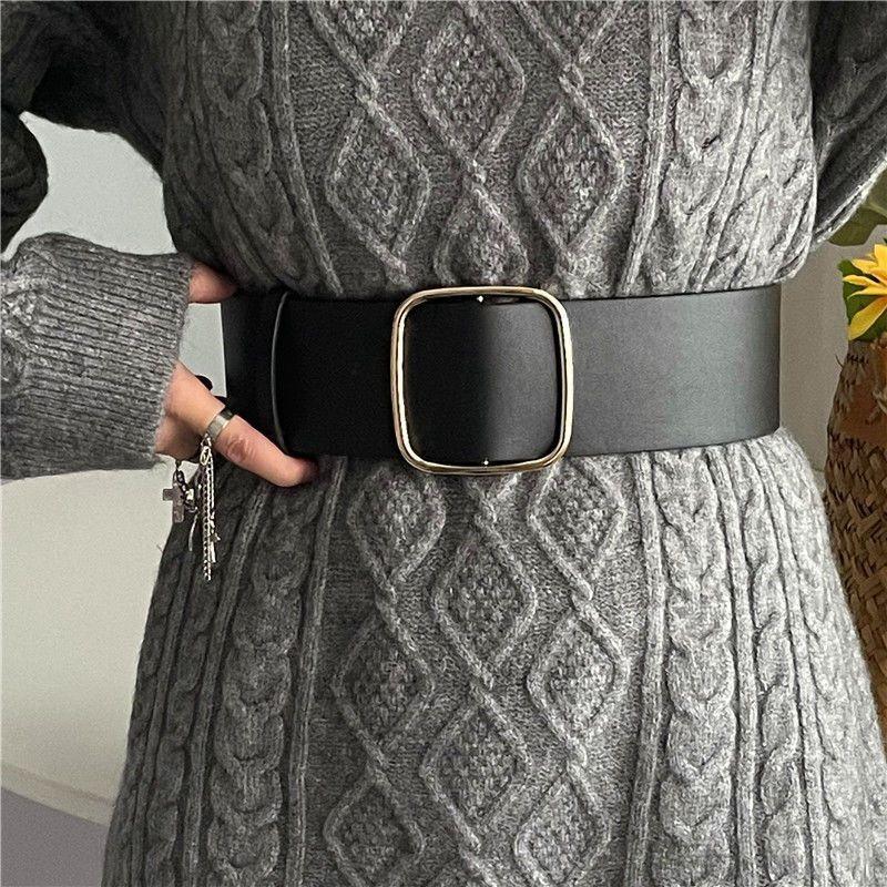 Womens Modern Wide Waist Cincher Fashion Belt Chic Outerwear Accessory For Autumn Styles Winter