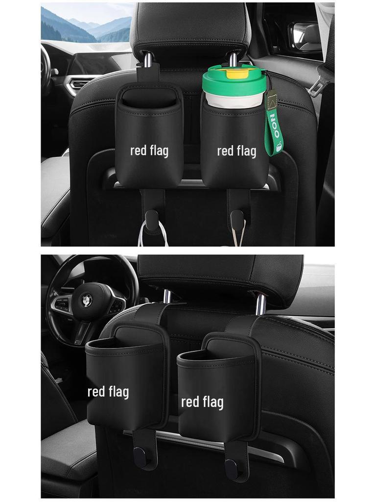 Car Cup Holder and Seat Back Hook for Hongqi HS5/H5/H7/H9/EHS9 - Vehicle Storage Accessory