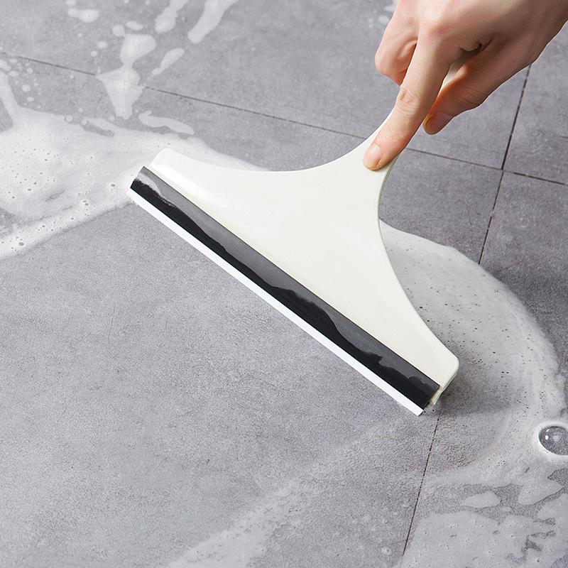 Household Cleaning Bathroom Mirror Cleaner With Silicone Blade Holder Hook Car Glass Shower Squeegee Window Glass Wiper Scraper