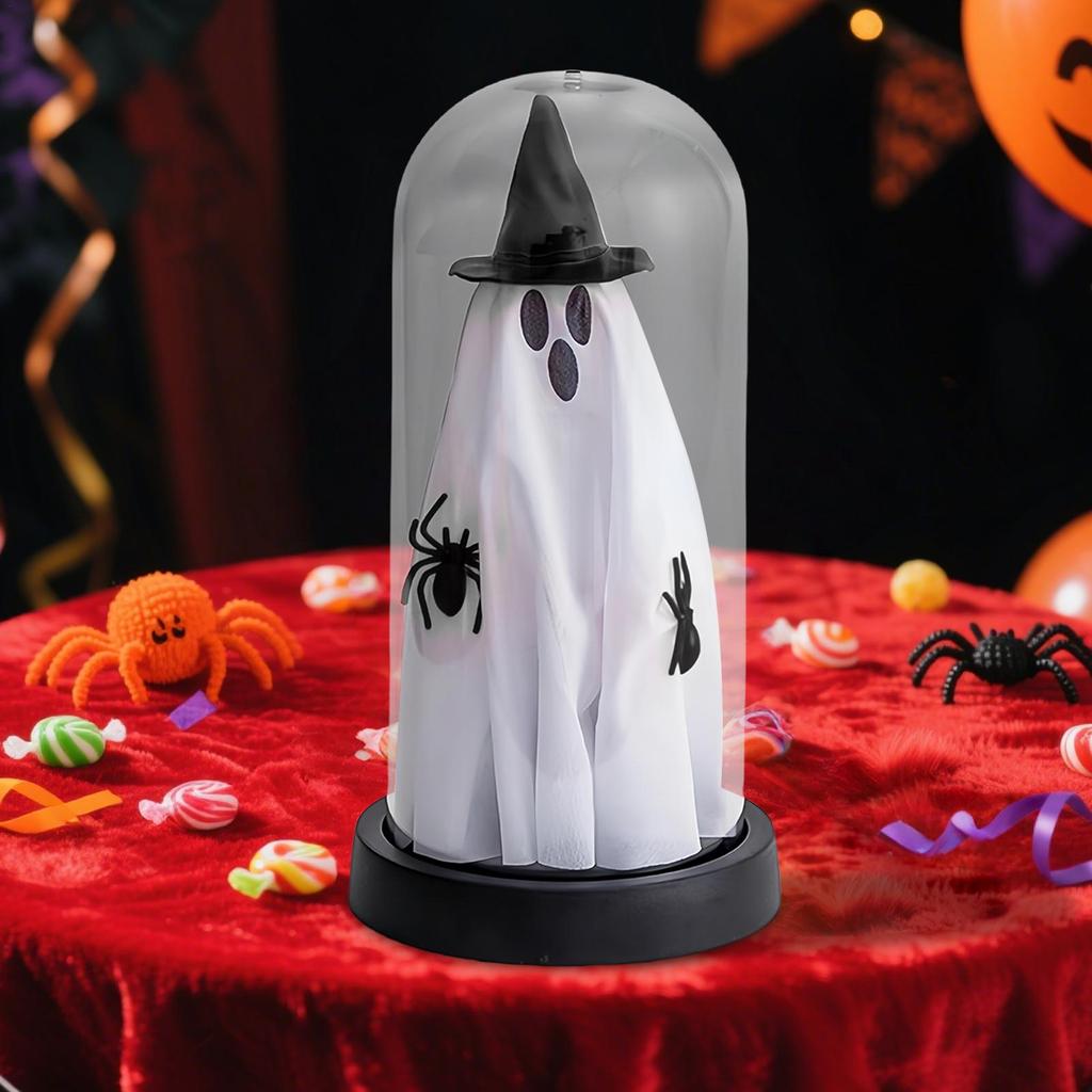 Halloween Light Up Ghost Gothic-Style Ghost Decor With LED Light Horror Desktop Ornament Eerie Home Accents For Kitchen Escape