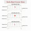 All-in-One Stretch Sofa Cover Armless Foldable Anti-Slip Universal Fit for Sofa Beds Home Decor Protector