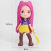 15.5cm Kpop Demon Hunters Anime Kpop Girl Group Cartoon Rumi Zoey Mira Action Figures PVC Figurines Model Doll Girls Toys Gifts