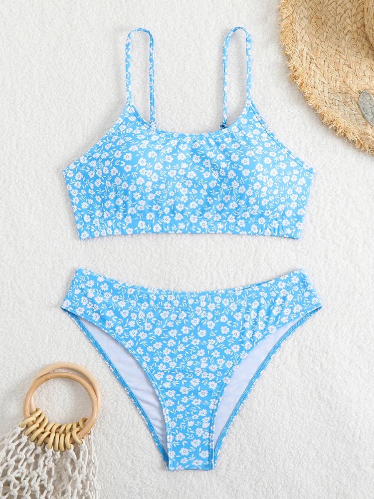 Sexy Bikini 2025 Women Swimsuit Female Swimwear High Waist Bikinis Set Brazilian High Neck Swimming for Beach Wear Bathing Suit