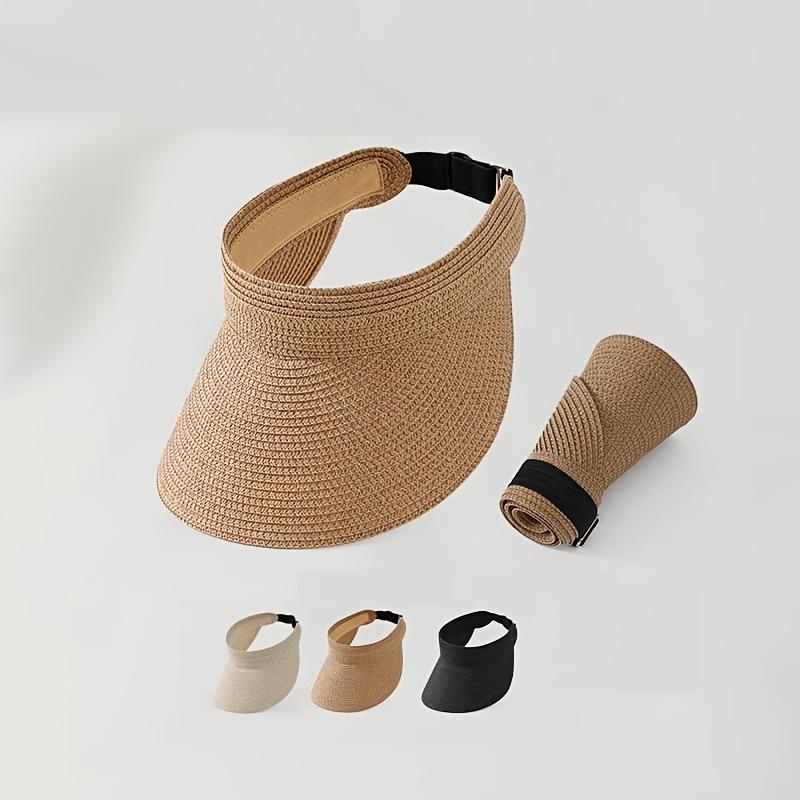 2026 Summer New Women'S Hat | Large Brim, Foldable, Paper Straw, Lightweight, Casual Vacation Style