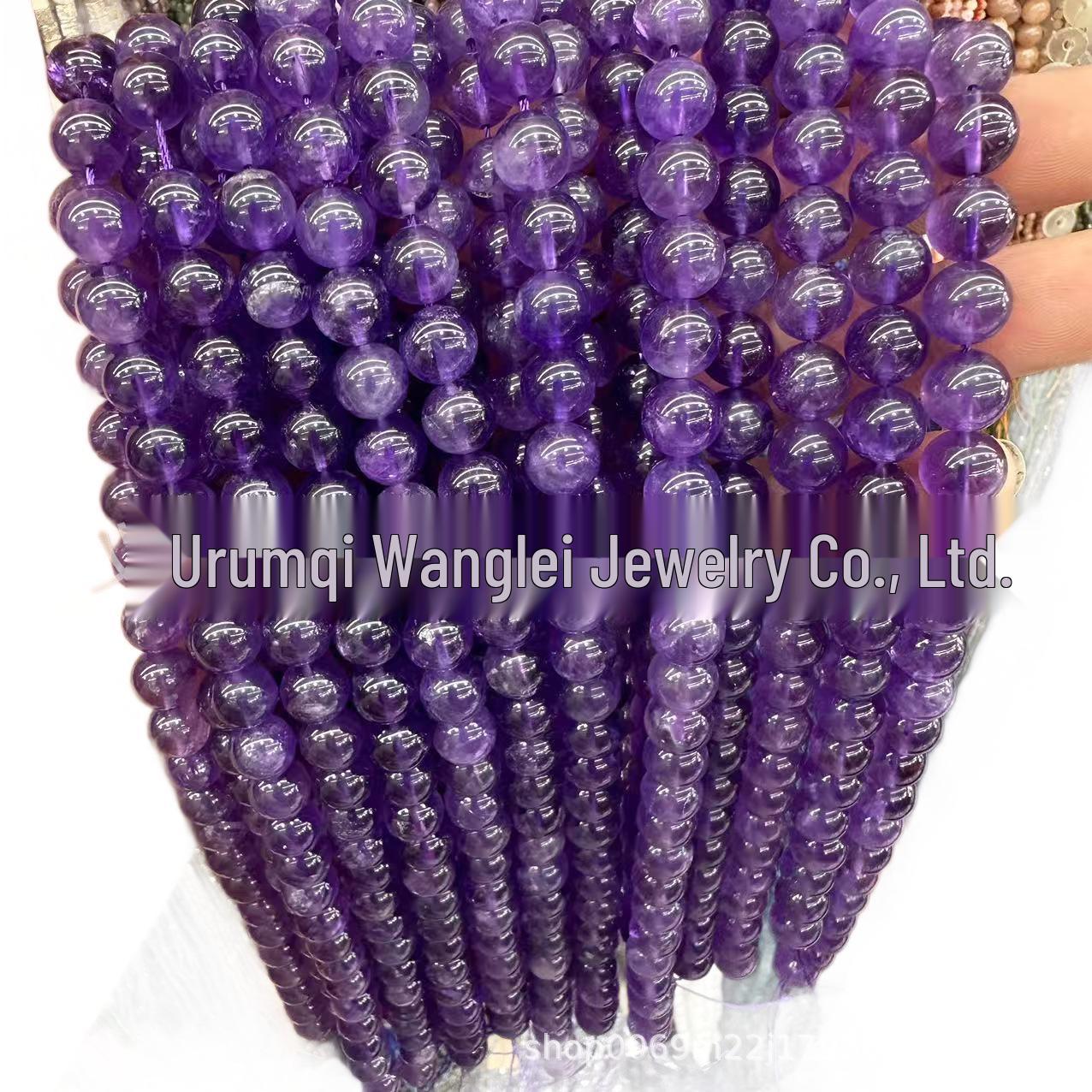 

Натуральный уругвайский аметист круглые бусины | Бусины 7А качества для изготовления украшений своими руками 8mm, approx. 47 beads