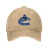 Cappellini da Baseball Unisex Anguilla Hockey Merchandising Vancouver Canucks Cappellini da Baseball in Denim per Esterno Cappellino Hip Hop Casquette