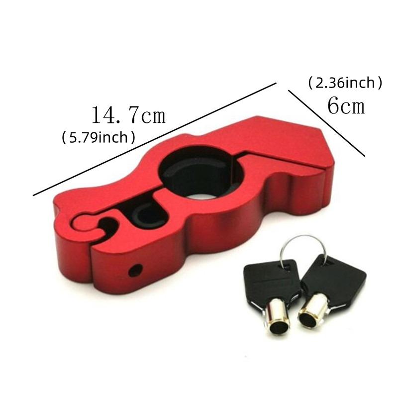 Motorcycle Handlebar Lock Handlebar Brake Handle Solid Lock Imitating Steal Lock Pull Rod ATV Dirt Street Bikes Anti Theft