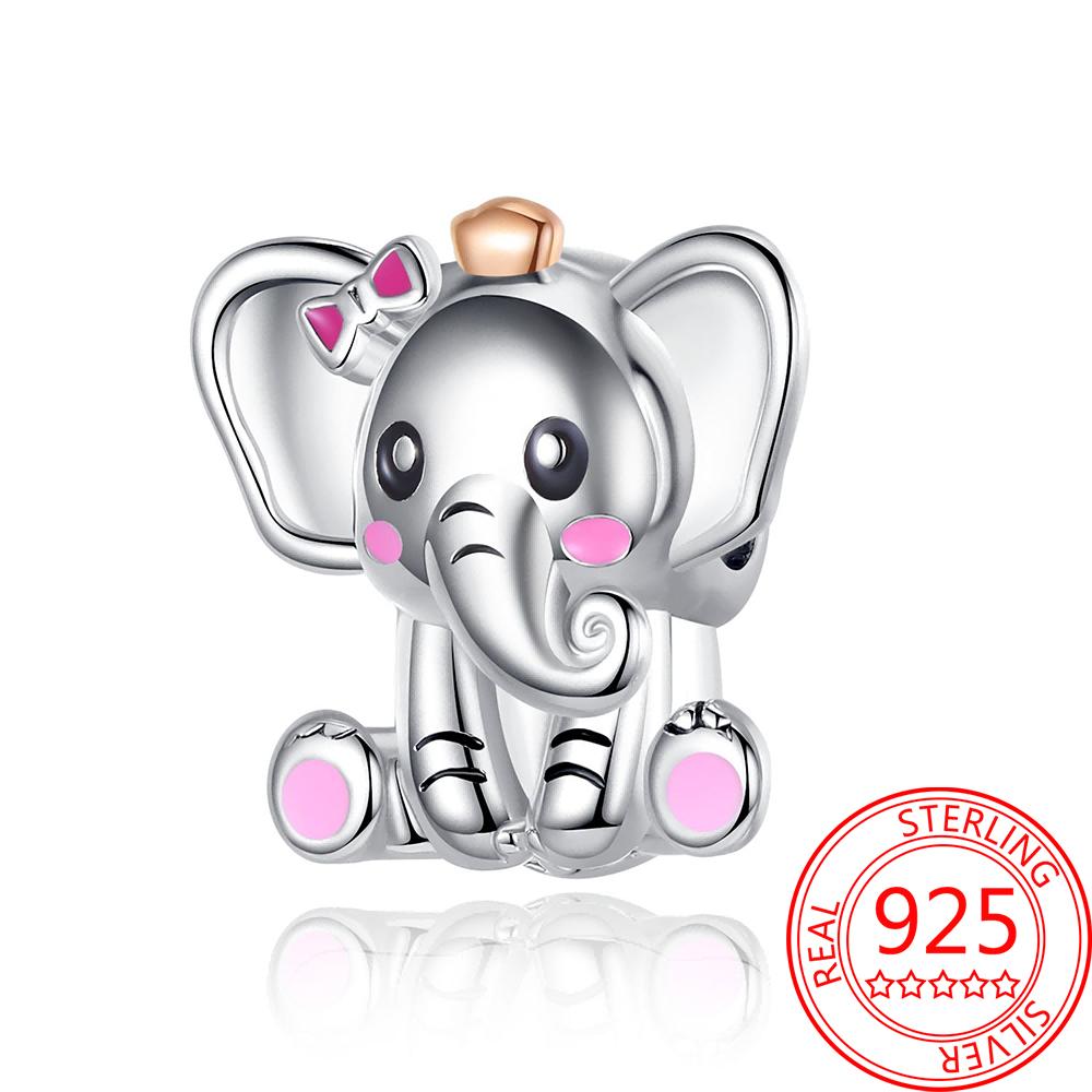 Creative copper Large Ear Flower Fang Elephant Charm Compatible With Bracelets Necklaces Womens Pet Party Jewellery Accessories