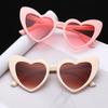 Fashion Heart-Shaped Sunglasses for Women Summer UV400 Sun Glasses Brand Design Love Heart Shades Trendy Street Snap Eyewear