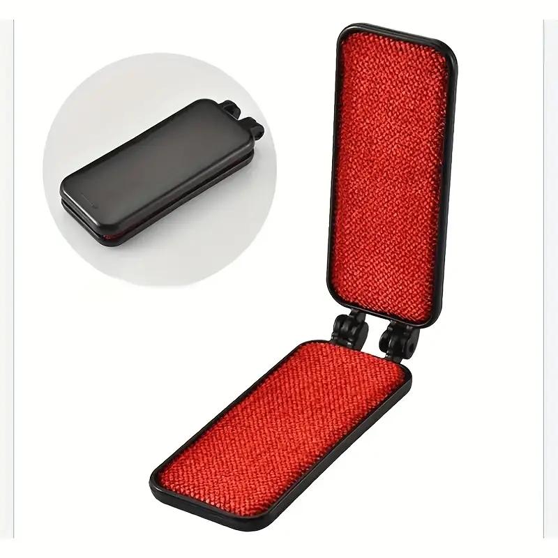 

Щетка для удаления пыли с одежды Статическая щетка Волшебный удалитель шерсти домашних животных Пух Зимнее пальто Пух Удалители пыли Щетка для чистки одежды 1PCS чёрный