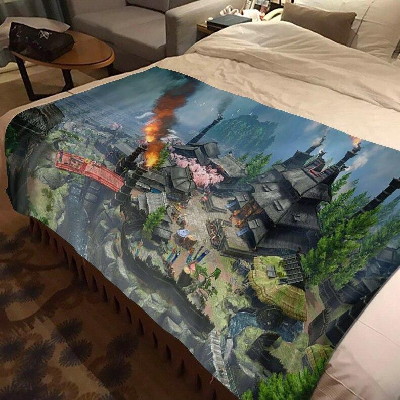 Monster Hunter Game Throw Blanket Bedspread Bed Plaid Rug Bed Covers Sofa Blanket Plaid Blanket Thermal Children'S Blankets