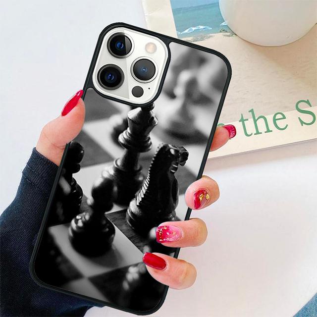 Schachbrett Muster Handyhülle Cover Für iPhone 17 Air 15 16 14 13 12 Pro Max 11 Pro Max Plus Hülle Shell