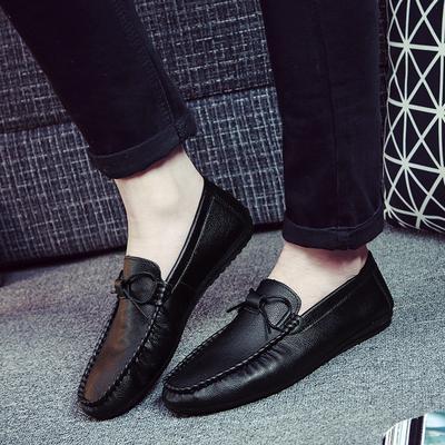 Doudou Schuhe, Herren Leder Slipper, Übergrößen Herrenschuhe, Atmungsaktive Fahr-Trendschuhe mit weicher Sohle