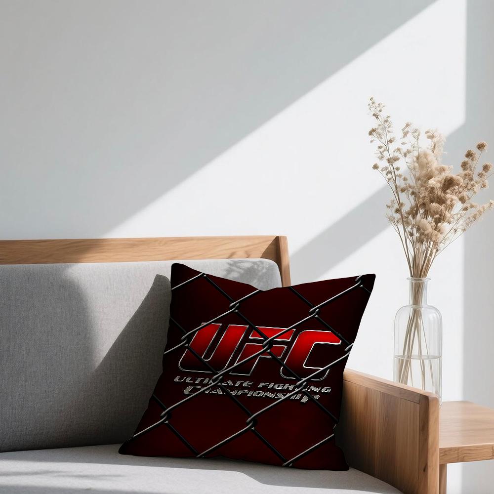 U-UFC Boxing Match cushion cover Square Sofa Cushion Cover Casual Skin-Friendly Comfortable Pillow Cover