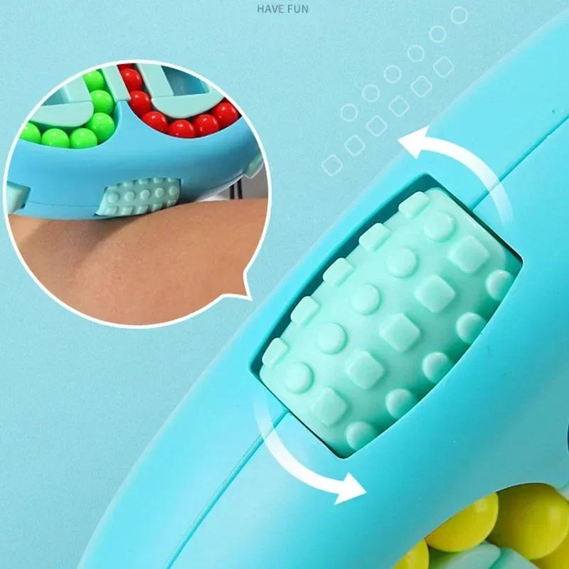Rotating Magic Beans Cube Fingertip Fidgeted Toys Kids Adults Stress Relief Spin Bead Puzzles Children Education Intelligence