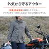 Daytona Motorradjacke CE-Norm Soft Protector inklusive Winddichter Mountain 3WAY Parka Anthrazit XL Größe Frühling/Herbst/Winter DJ-007