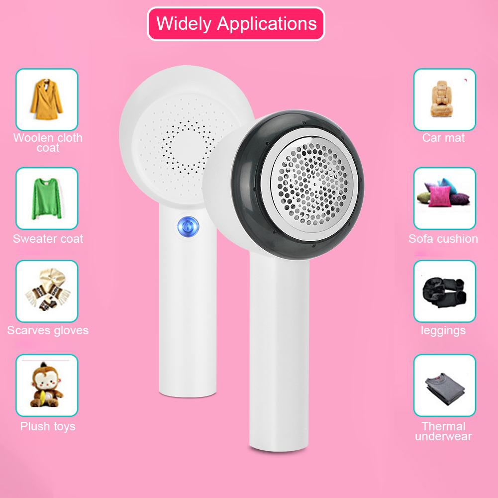 

USB Electric Hair Ball Trimmer Shaver Cloth Fabric Fuzz Remover Clothes ShaverWhite