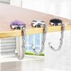 Foldable Hangbag Hook Crystal Alloy Round Shape Table Hook Desk Hanger Purse Bag Hook Holder for Hanging