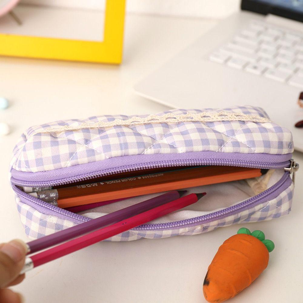 Large Capacity Pen Bag Portable Cosmetic Bag Simple Storage Bag  Students