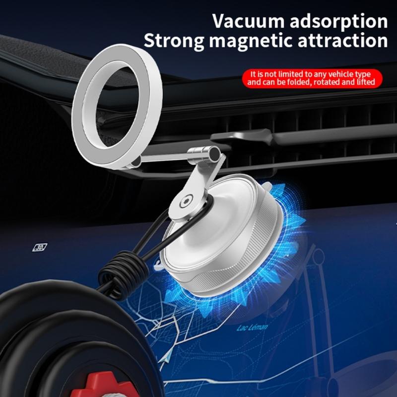 Car Phone Holder Strong Magnets & Vacuum Suctions Cup Adjustable Car Phone Mount, Phone Holder for Desk
