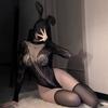 Large size European and American sex underwear long-sleeved mesh clothes uniform temptation one-piece stockings tight sexy mesh clothes