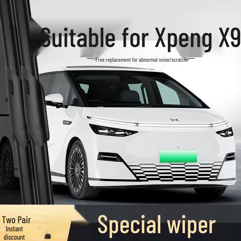 Xiaopeng X9 2024-2025 Frameless Silent Wiper Blade - Car-Specific Rubber Strip.
