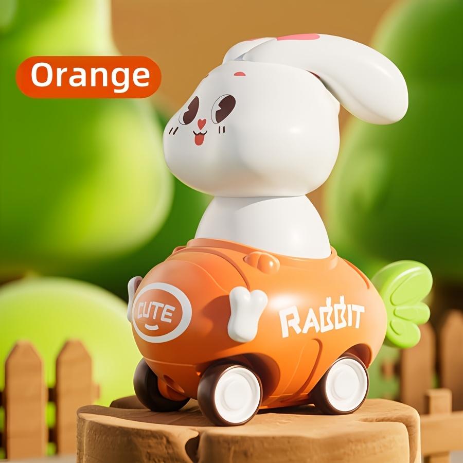 

Rabbit Inertia Toy Car Set Press And Go Vehicle Game Set, Made of Durable ABS Material, Smooth, Operates Without Batteries, Suitable for Ages 3 And Up помаранчевий