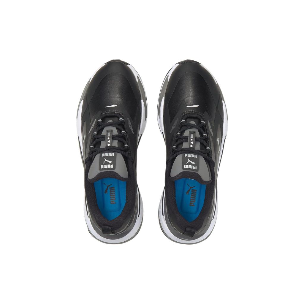 Puma Gs-Fast Leather Mid-Top Golf Shoes Women Sneakers Black 376584-03