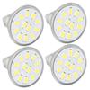 4pcs/set MR11 LED Spot Light Bulb with Dual Needle Base 360 Degrees  Heat Dissipation 3W 12 LEDs Lamp