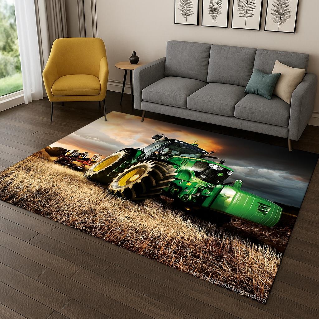 3D Car Mat, Tractor, Truck Series, for Living Room, Sofa, House, Bedroom, Doormat, Kitchen Decoration
