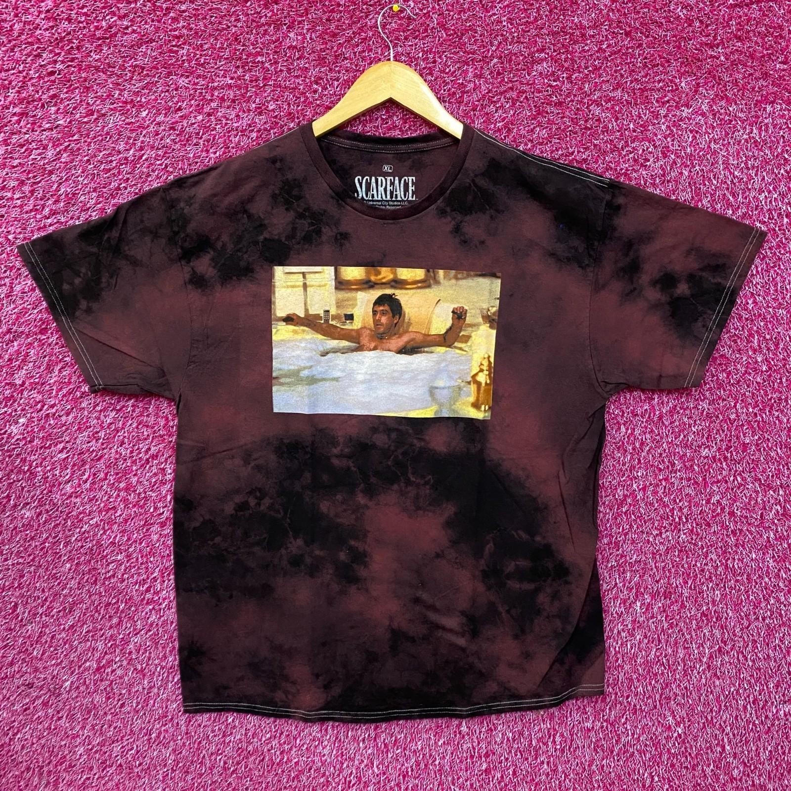 

Scareface Tony Montana Maroon Tie Dye T-Shirt XL M