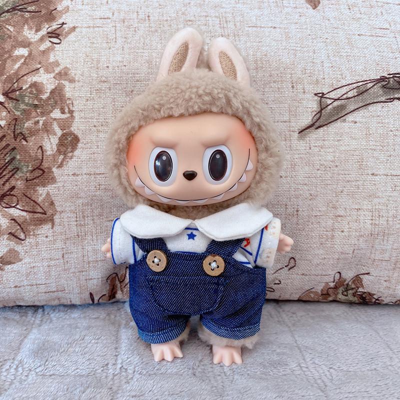 17cm La Boo Boo Blind Box Dinosaur & Shark Keychain In Cute Bee Costume