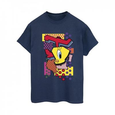 Womens/Ladies Tweety Pop Art Cotton Boyfriend T-Shirt