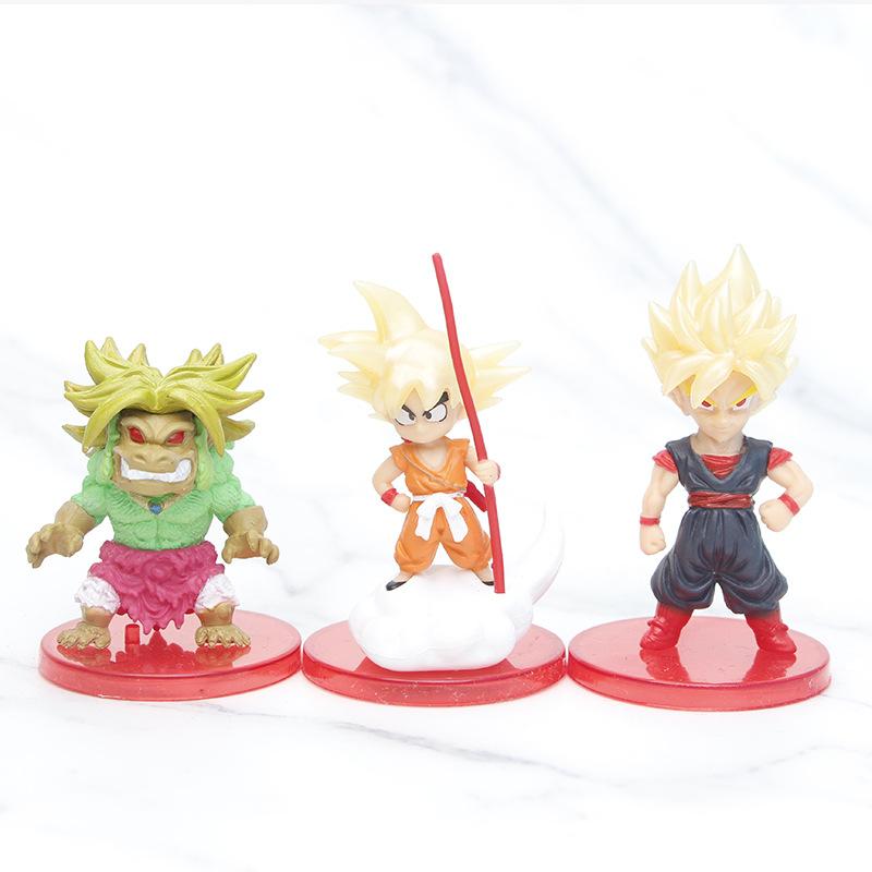 Figures Dragon Ball Childhood Goku Super Saiyan Pvc Model Toys Car Display