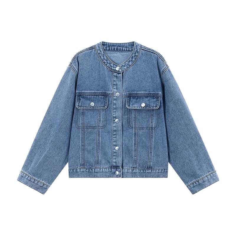 Deesha Girls' Casual Denim Jacket - Autumn 2025 Collection