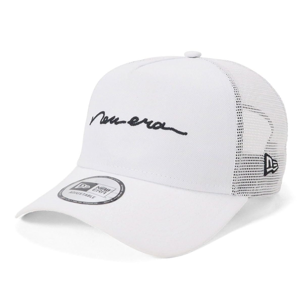 

New Era Trucker Handwritten Logo Mesh Exclusive to Free Shipping 9FORTYA-FRAME Cap, White, ONSPOTZ, белый
