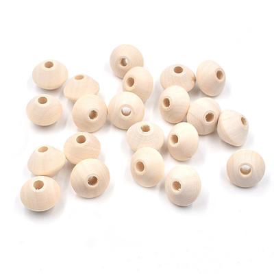 Ahorn Holzperlen 15mm*20mm Unbehandelt Umweltfreundlich DIY Holz Rund Lose Perlen für Schmuckherstellung Handgemachte Dekorationszubehör