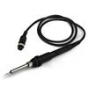 Black And Silver 907A Soldering Handle 50W Soldering Iron Ergonomic Grip Multiple Nozzle Options For 936 Stations