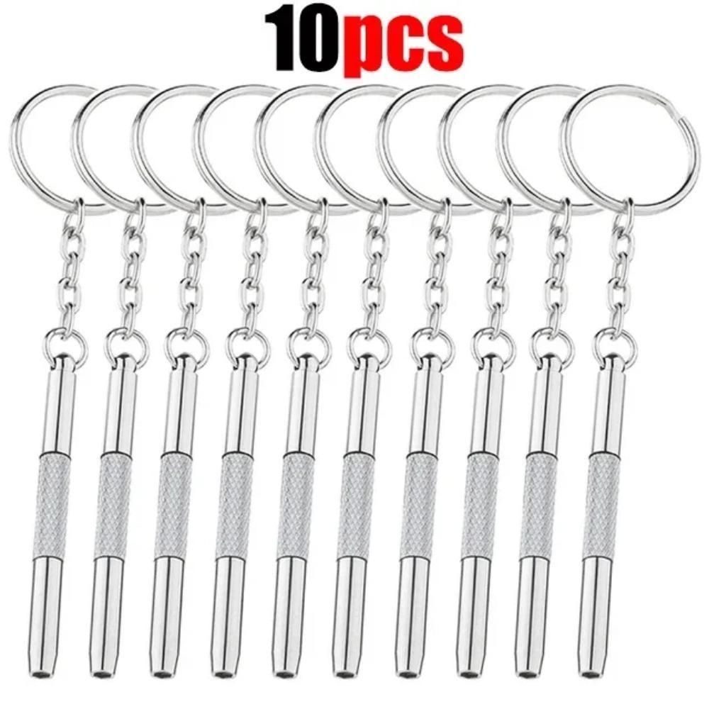 1-10Pcs Multifunctional Screwdriver Portable 3 In 1 Glasses Clocks Mobile Phone Stainless Steel Mini Screwdriver Set Repair Tool