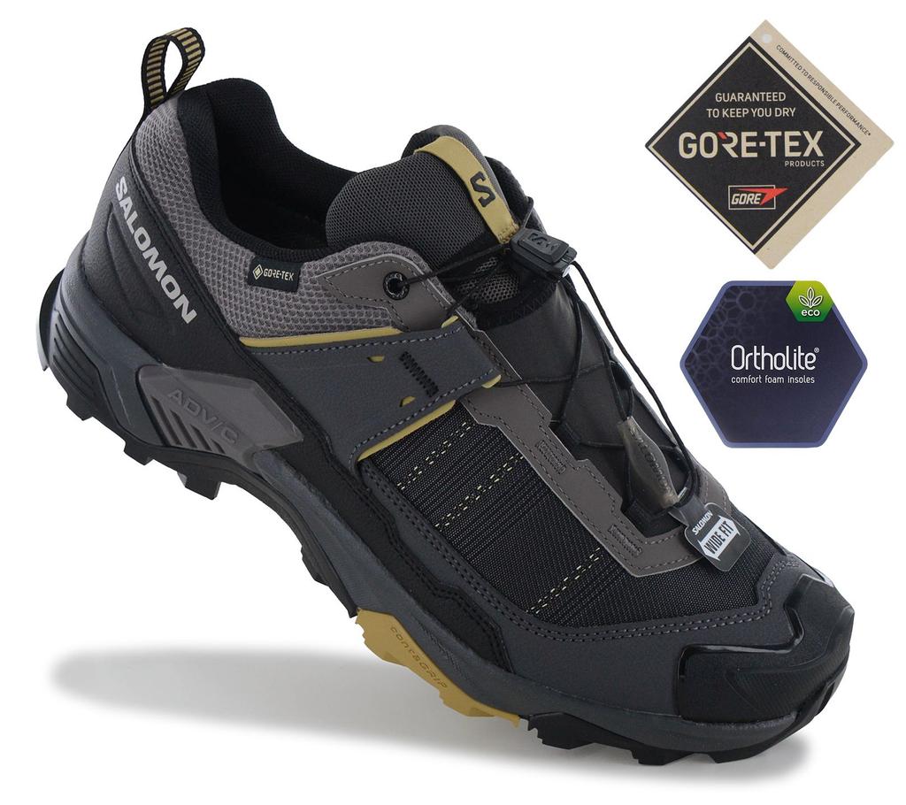 SALOMON X ULTRA 5 WIDE GTX - GORE-TEX - Herren Wanderschuhe Trekking Schuhe 491669 ORIGINAL